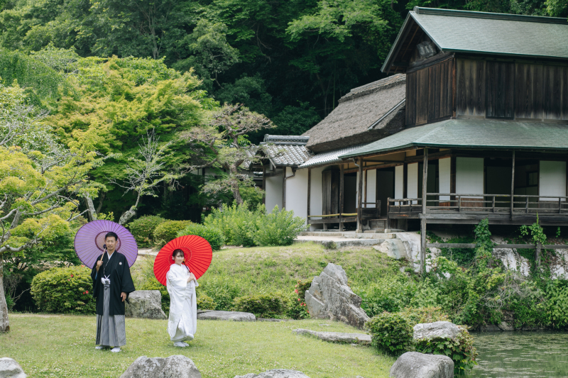 ラヴィファクトリー岡山店_庭園で撮影できる