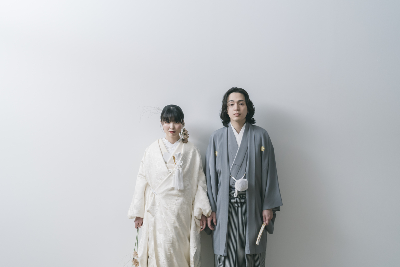 和装と洋装でのスタジオ撮影