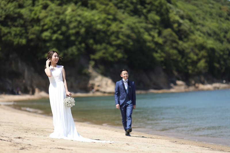 岡山総合公園+牛窓海水浴場|洋装ロケーションフォトプラン(洋装2着・美容・データ・出張料込)