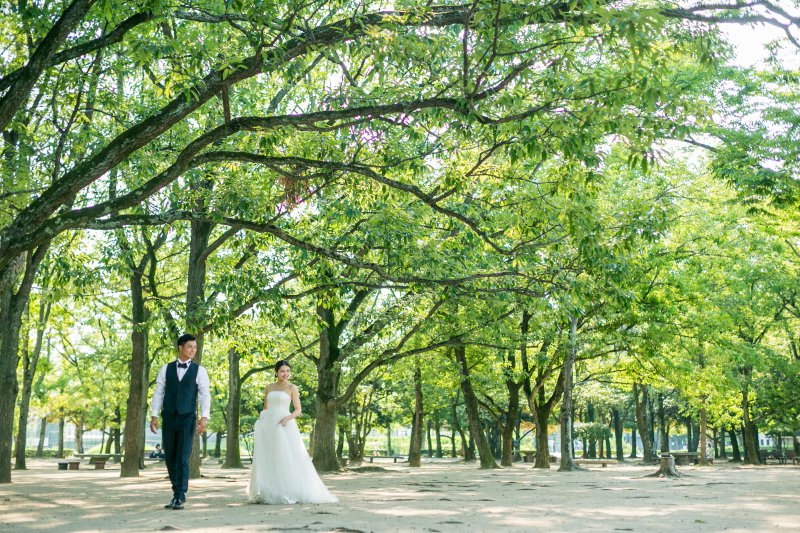 岡山総合公園+牛窓海水浴場|洋装ロケーションフォトプラン(洋装2着・美容・データ・出張料込)