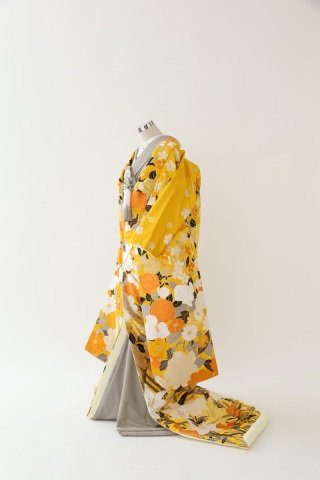 premier黄色 × 色掛下グレージュ