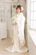 SS白無垢 × 色掛下ライトグリーン