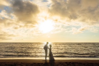 留萌　「ゴールデンビーチ」映画のワンシーンのような海ロケ