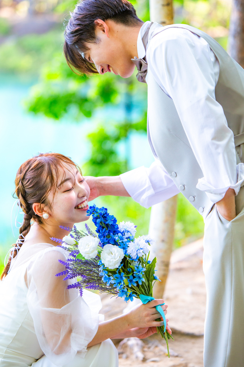 お互いに見つめ合って