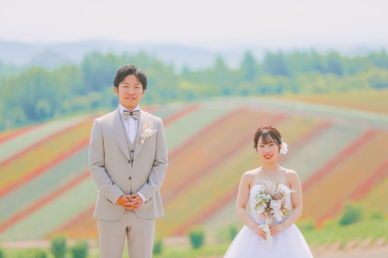 美瑛　四季彩の丘　ブライダルロケーションフォト
