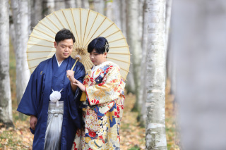 美瑛　拓真館　北海道×ロケーションフォトウエディング