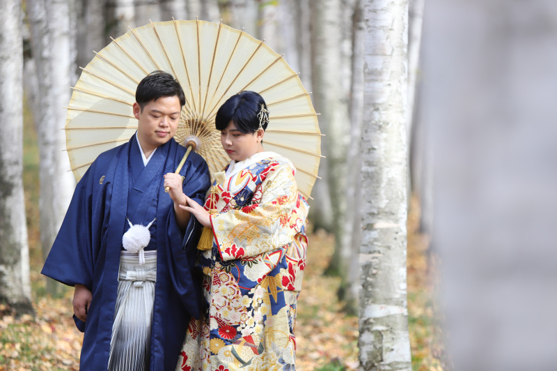 美瑛　拓真館　北海道×ロケーションフォトウエディング