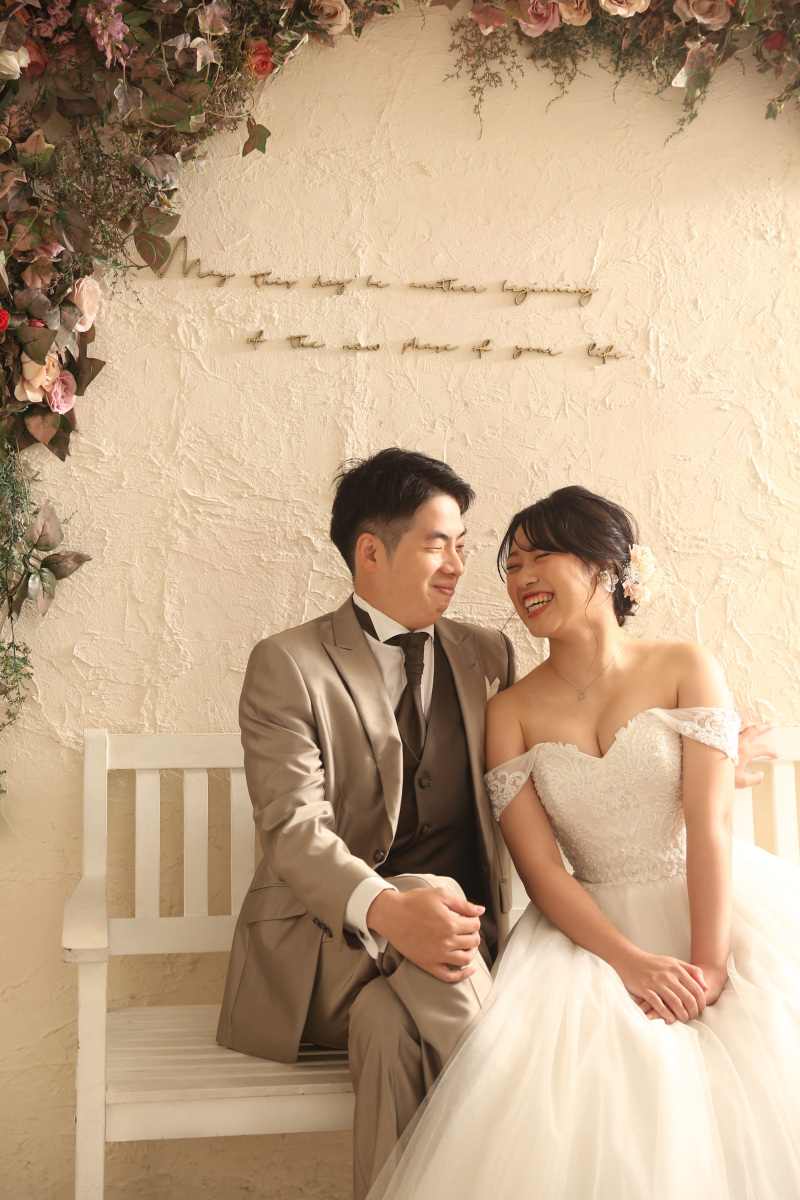 ベンチを使っての撮影