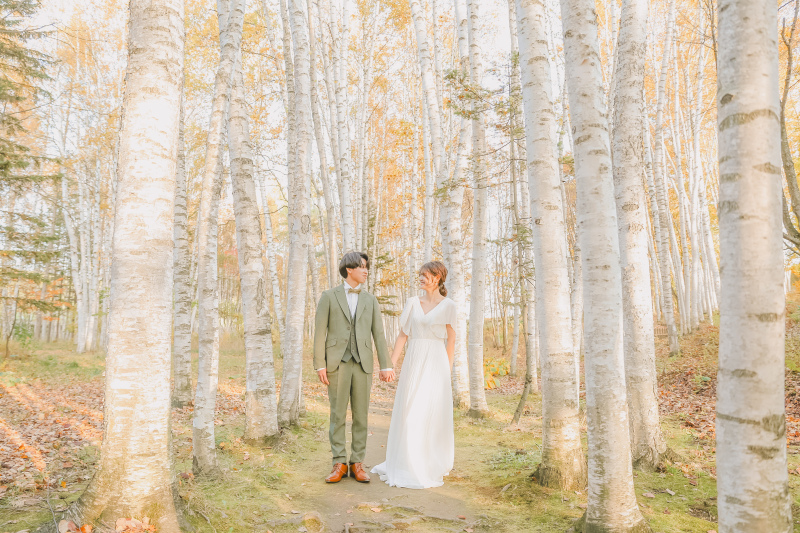 美瑛　拓真館　北海道×ロケーションフォトウエディング