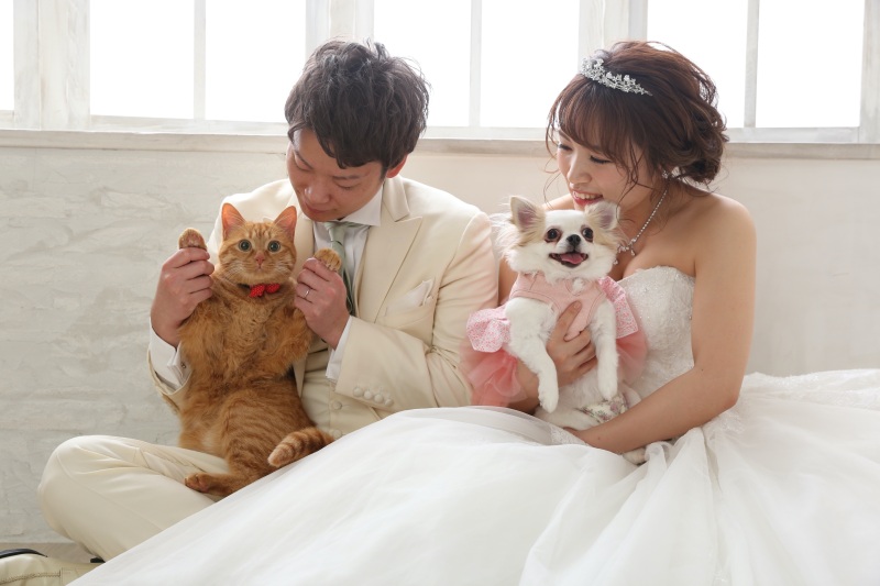 ペットとの撮影も♡