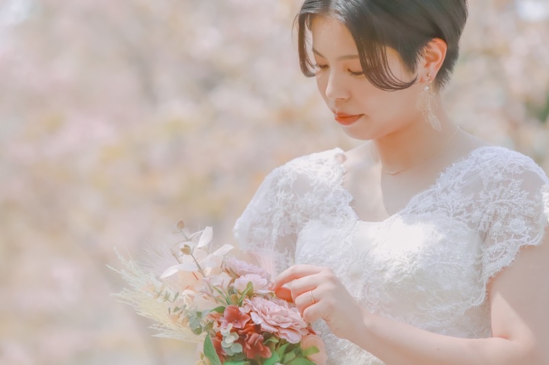 お嫁様のアップのお写真は必要です！