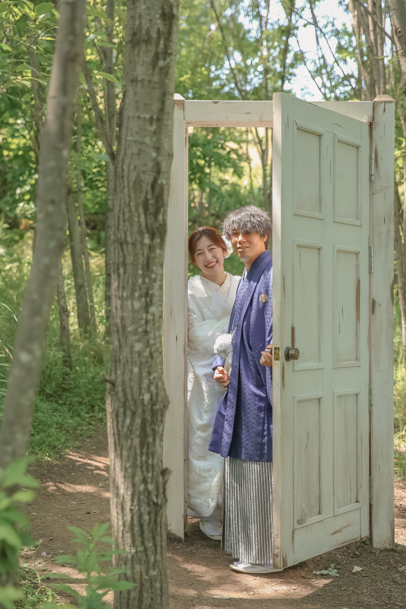 突然出てくるドアでの撮影