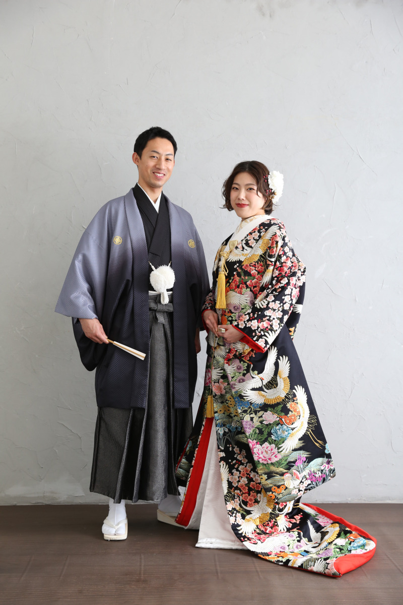 和装はシックに