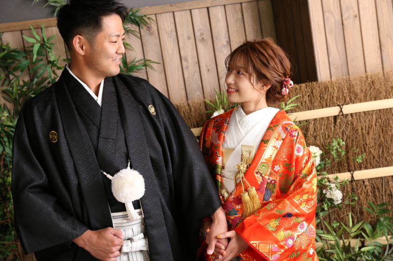 撮影は和室からスタート！