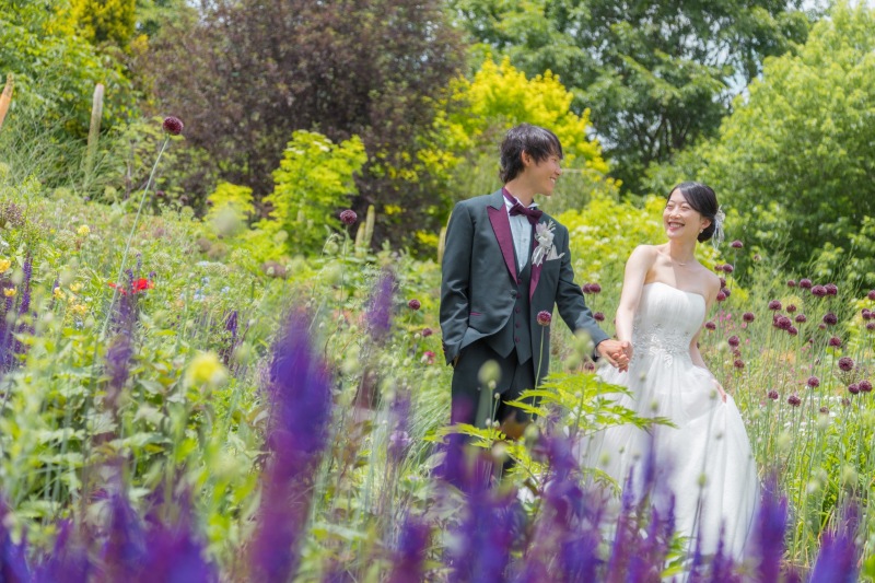 ノームの庭も色とりどり