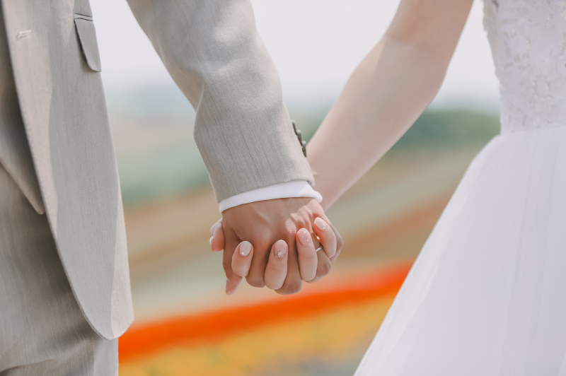 手繋ぎショット