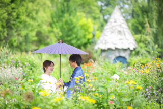 旭川　上野ファーム　和装ロケーションフォト