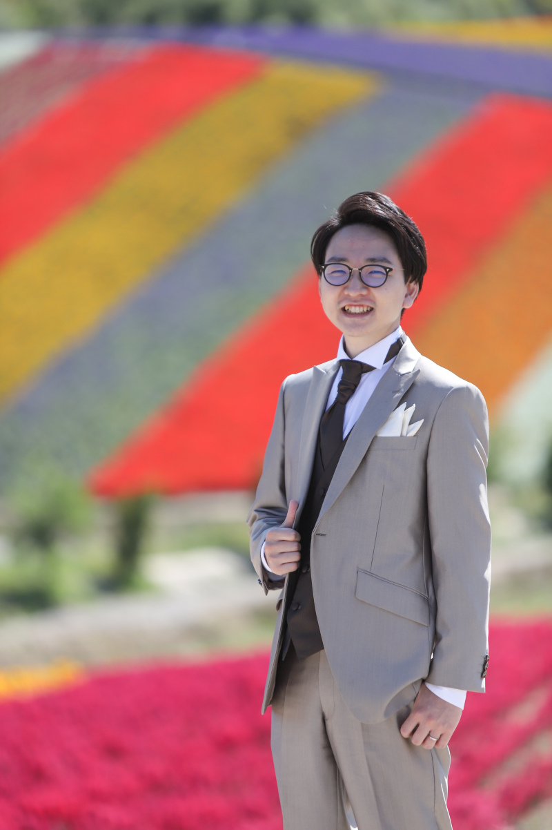 お婿様のお一人の撮影