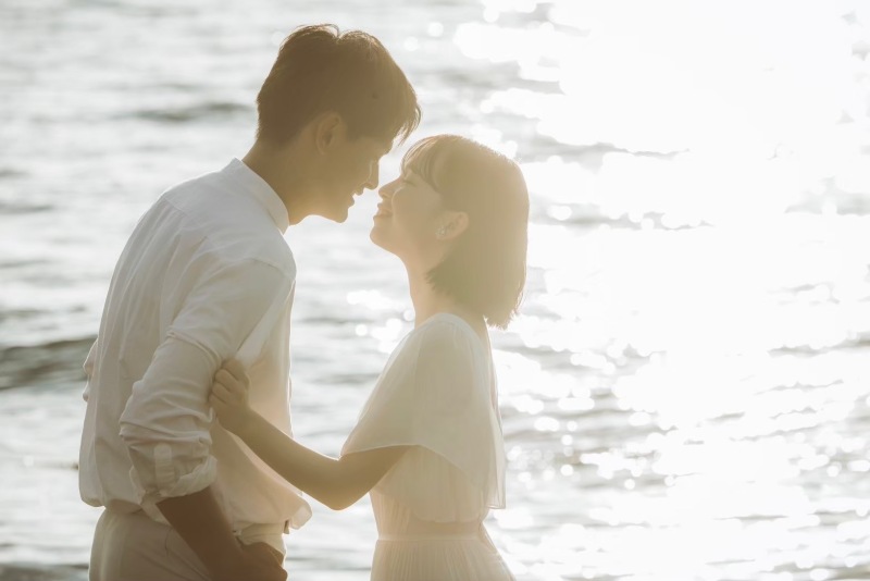 水面の輝きも美しい