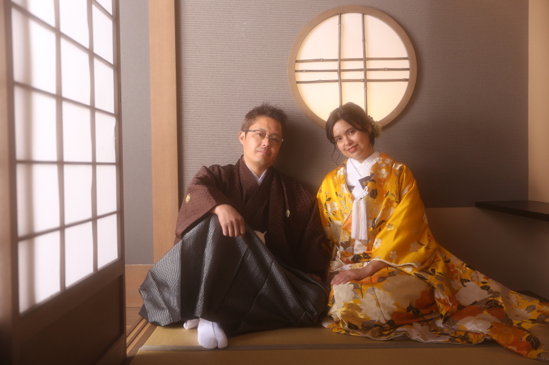 自然な座りショット