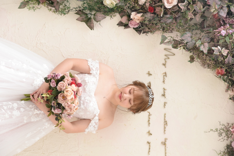 ウエディングドレスでのソロカット