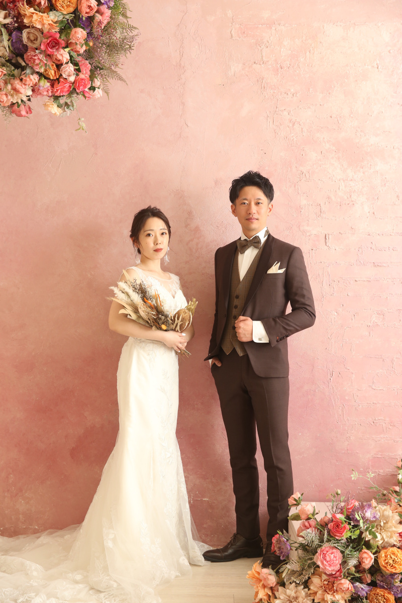 2着目はウェディングドレスでの撮影