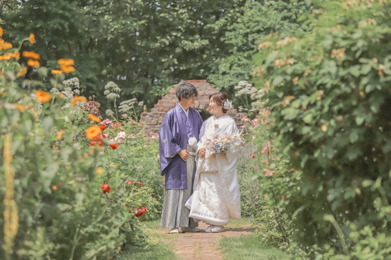 沢山のお花に囲まれて撮影出来るガーデン