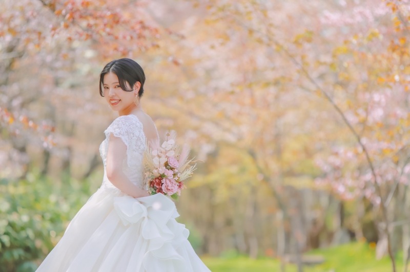 お嫁様のバックショット