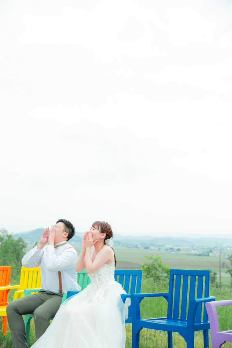 射的山の頂上でやまびこチャレンジ