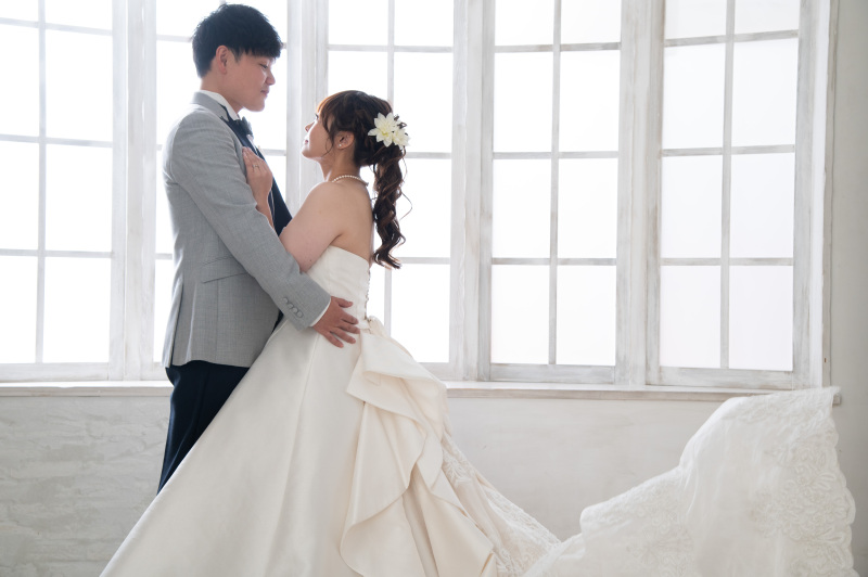 白ドレス×グレータキシード