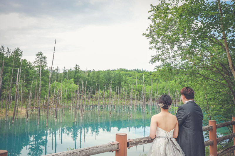 『青い池』にてロケーション撮影されたお客様のご紹介