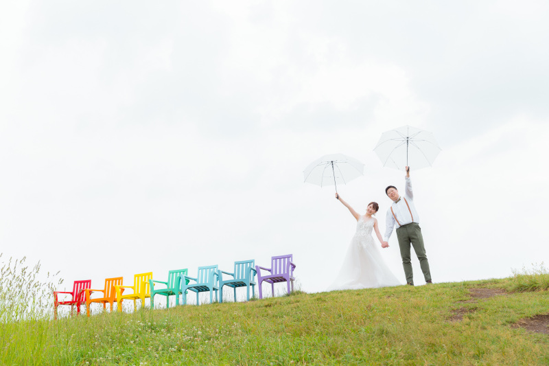 雨の中でも可愛く♡