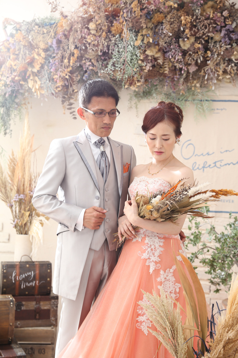 ３着目はオレンジのカラードレス☆*: