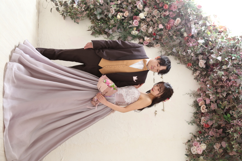 カラードレスもお持ち込みブーケ