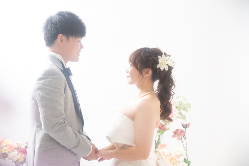 白ドレス×グレータキシード