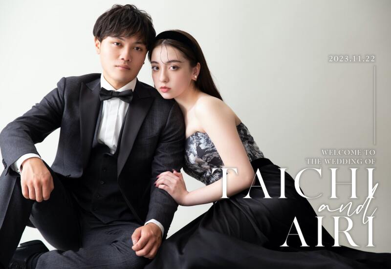 おふたりのお好きなお写真で作成が可能