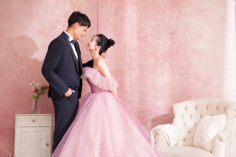 充実した３着プランでスタジオ撮影