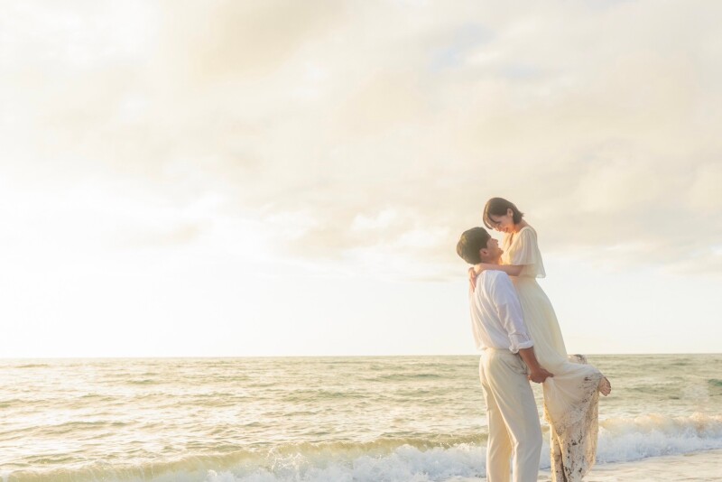 【留萌・ゴールデンビーチるもい】長距離ロケーションプラン②【サンセットでフォトウェディング】初回ご契約で10%OFF