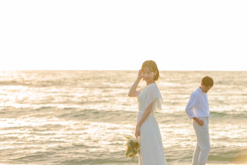 【留萌・ゴールデンビーチるもい】長距離ロケーションプラン②【サンセットでフォトウェディング】初回ご契約で10%OFF