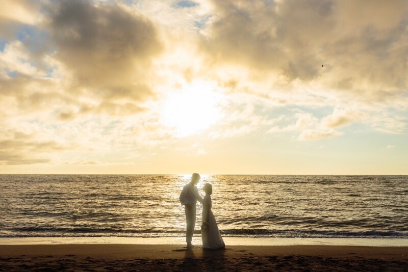 【留萌・ゴールデンビーチるもい】長距離ロケーションプラン②【サンセットでフォトウェディング】初回ご契約で10%OFF