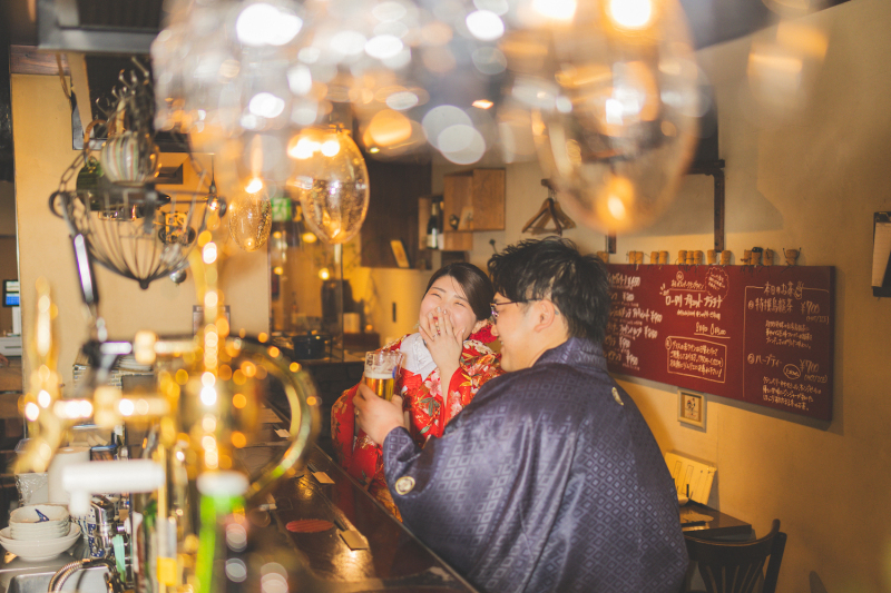 和装撮影はおふたりの行きつけのお店♡