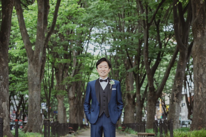 ご新郎様ソロショット