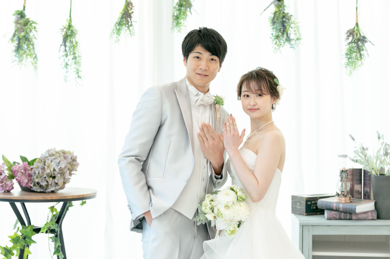 指輪お披露目ショット