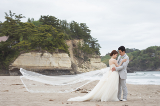 洋装　ロケーション撮影