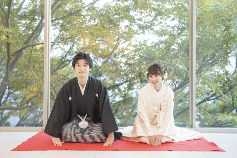 王道の正座ショット！