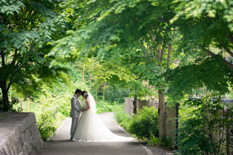 新緑の中で・・♡