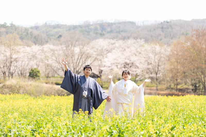 なの花畑に移動です!