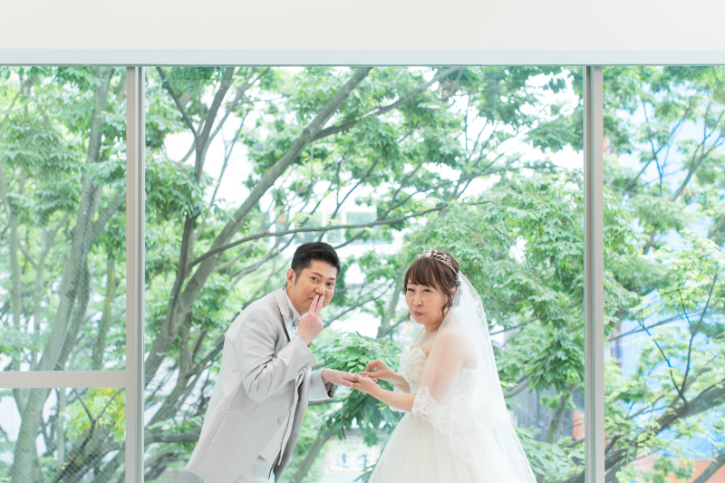 おふざけポーズも