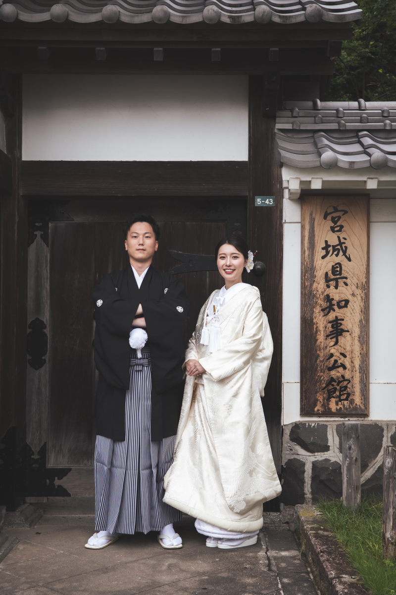 知事公館で和洋撮影