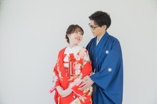 スタジオで和装撮影＊